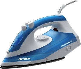 اتو بخار خانگی آریته ایتالیا Ariete مدل 6235 - کفی سرامیکی - ۳۰۰ میلی‌لیتر - بخاردهی عمودی- آبی